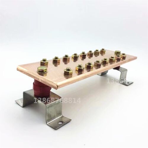 极速。接地铜排接地排地线排接地汇流排镀锡镀镍10*8T0*300通信机