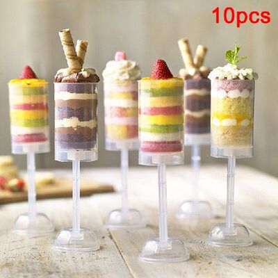 极速Newly 10 Pcs Cake Pusher Tube Pushable HOolder Push Clea