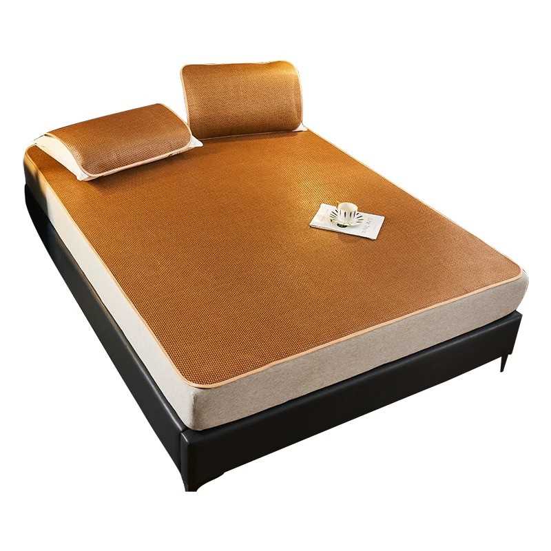 极速凉席夏天藤席子三件套可折叠床单软席单人X学生宿舍夏季