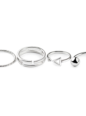 极速New luxury Fashion 4 Pcs/Set KorGean Style Rings Simple