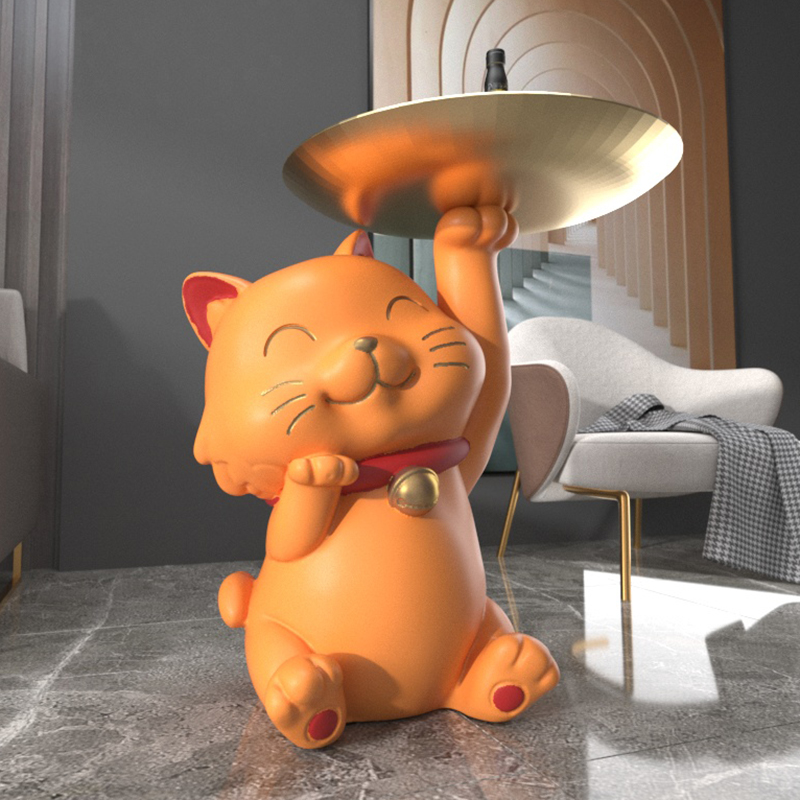 极速创意招财猫大k型落地摆件客厅家居装饰品搬家开业礼物乔迁新