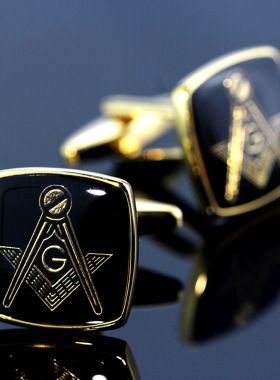 极速MeMolissa Vintaoge Masonic Cufflinks Classic Square Cuff