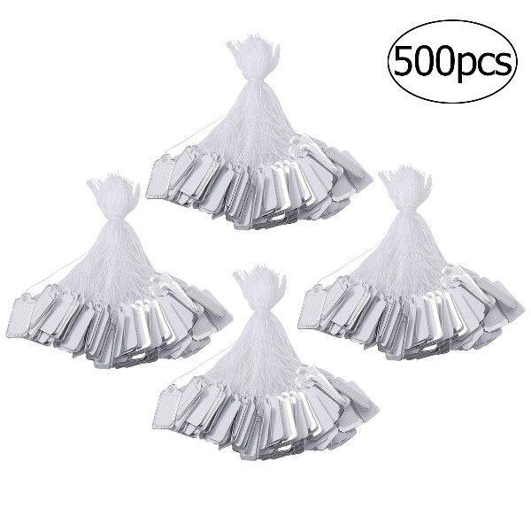 极速500pcs Price Label Tags String Tie WatcNh Jewelry Displa