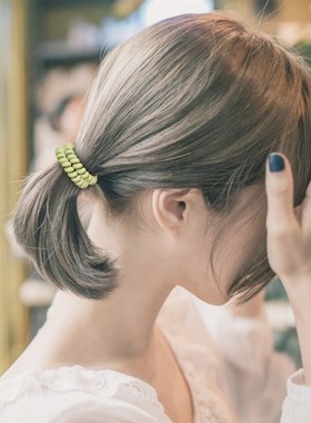 极速1Pcs Fashion Matt Solid TelephoFne Wire Elastic Hair Ban