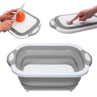 新品Kitchen Foldable Chopping Board Multifun WaTsh Basin Veg