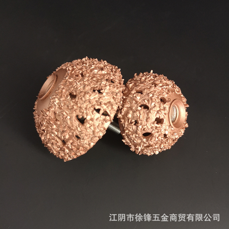 极速产地 轮f胎补胎工具 钨钢合金碗型带孔磨轮带柄价格粗颗粒800