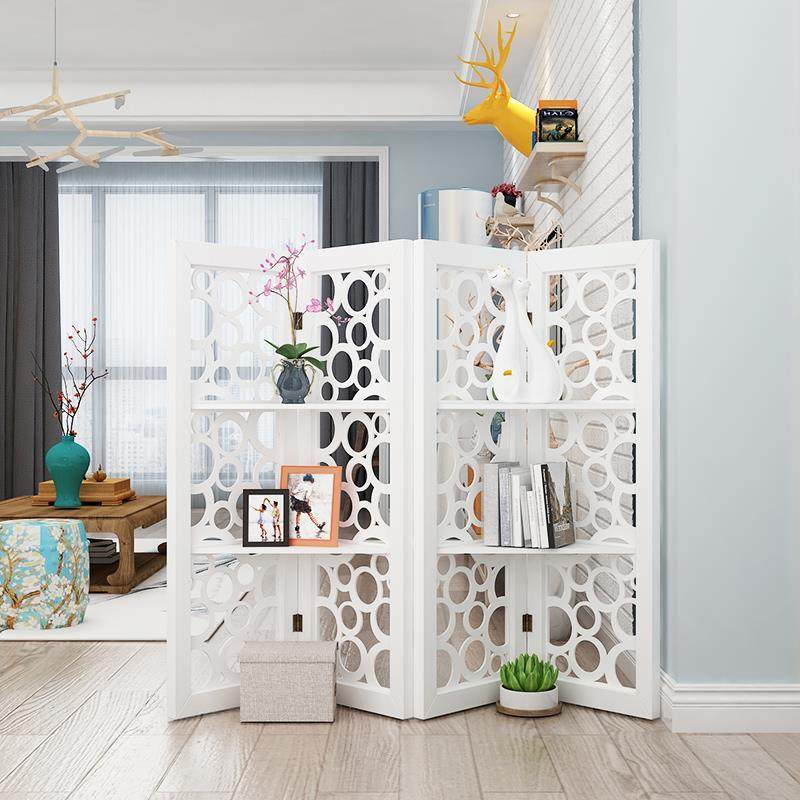 极速欧式屏风隔断客厅摺叠移动装饰创意卧室遮挡家T用镂空墙玄关