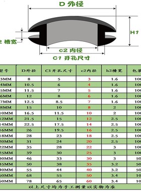 极速黑色护线圈出i线环橡胶圈橡皮圈过线圈双面密封圈0123456789