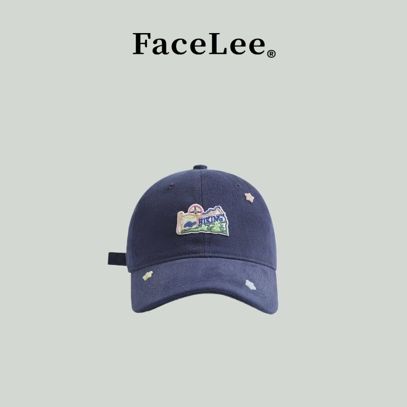 FaceLee日本设计师联名款韩系ins甜美贴布星星百搭软顶棒球帽子女,服饰配件/皮带/帽子/围巾,手帕,淘宝优惠券,粉丝福利购,淘宝优惠卷