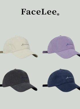 FaceLee日本设计师联名款小头福音小头围帽子女黑色小码防晒帽202