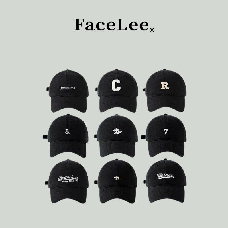 FaceLee日本设计师联名款大头围棒球帽2025新款女冬季显脸小鸭舌