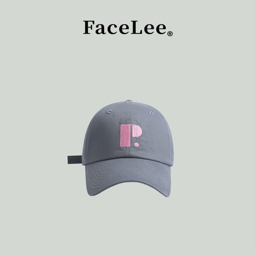 FaceLee日本设计师联名款韩版新款潮牌P字母刺绣棒球帽女秋季新款