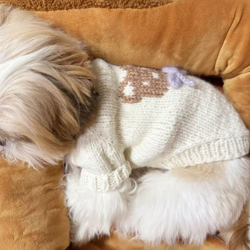 宠物猫咪狗狗衣服小中型犬秋冬季可爱毛衣背心猫咪雪纳瑞法斗比熊