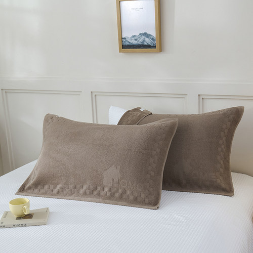 安懒懒老式全棉纯棉毛圈枕巾