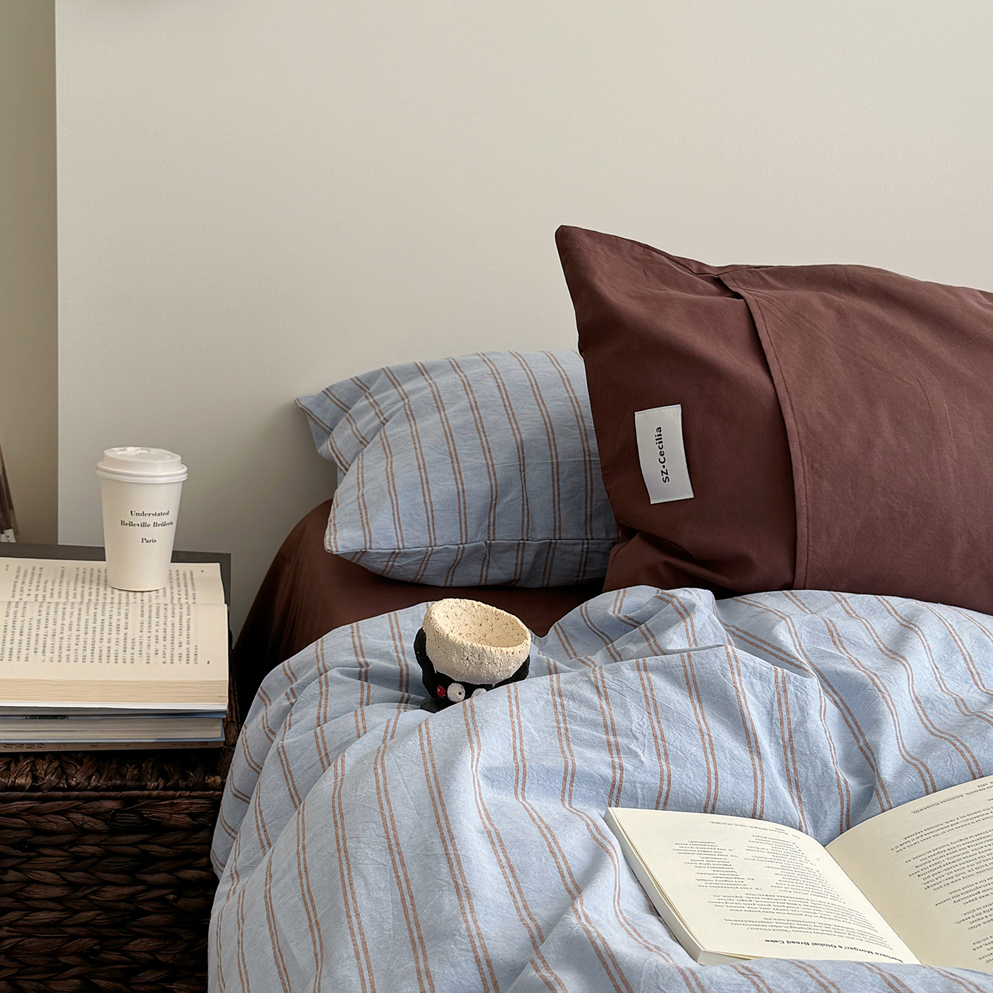 安懒懒全棉纯棉色织四件套