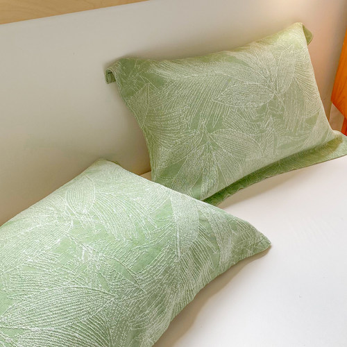 安懒懒全棉提花枕巾100棉柔软吸汗枕头巾48*74cm美观精致柔软吸汗