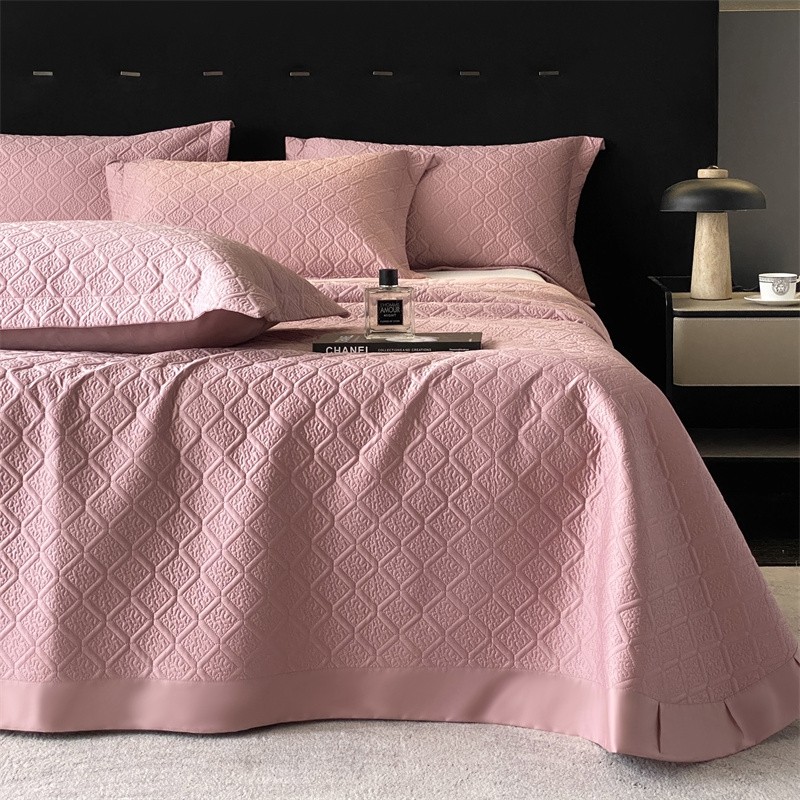 安懒懒 100S长绒棉夹棉全棉纯棉床盖三件套枕套现代简约四季通用,床上用品,床盖,淘宝优惠券,粉丝福利购,淘宝优惠卷