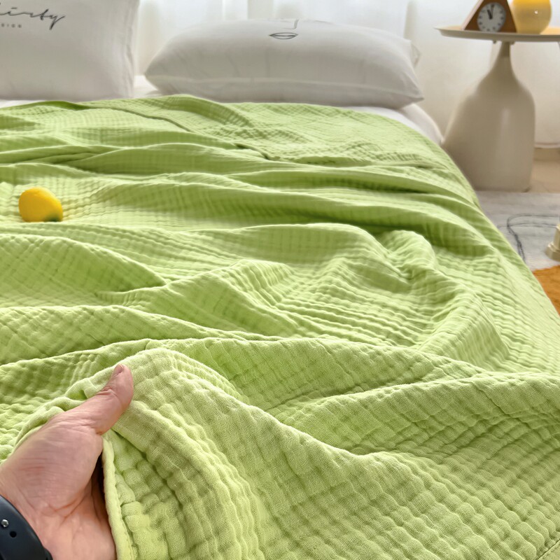安懒懒 全棉六层泡泡纱60支夏被A类婴幼儿盖毯柔软透气毛巾被透气
