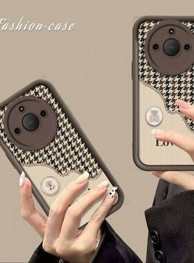 适用于华为荣耀X40手机壳RMO-AN00软硅胶honorX40i保护套DIO镜头全包aloo简约honorX40叉四十网红潮女挂绳x4o