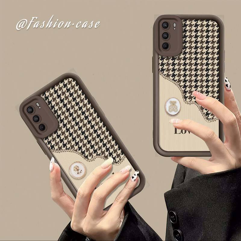 小熊oppoReno6网红挂绳手机壳