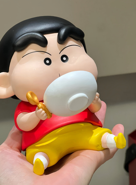 【拾壹】干饭吃饭蜡笔小新周边公仔可爱桌面摆件玩偶玩具生日礼物