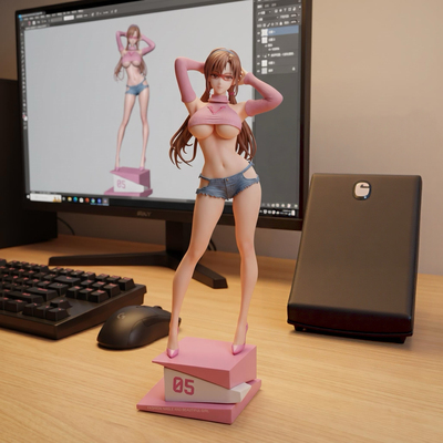 夏日女友同桌真希波美少女动漫潮玩生日礼物周边GK手办模型摆件
