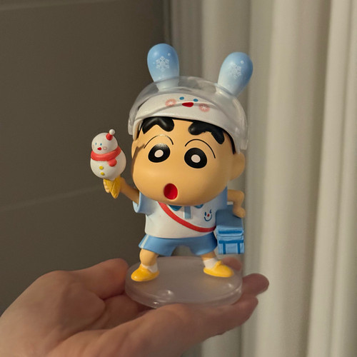 外卖小新雪人外卖小新动漫手办网红潮玩模型玩偶桌面摆件新款礼物