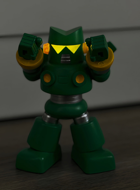 【拾壹】动漫蜡笔小新机器人发光康达姆动感超人怪兽手办摆件礼物