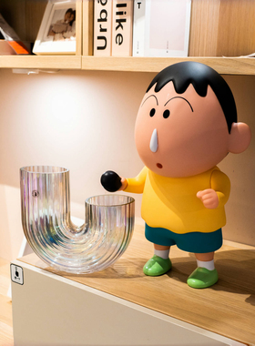 【拾壹】1:1蜡笔小新手办 潮玩阿呆手办创意卡通家具客厅摆件礼物