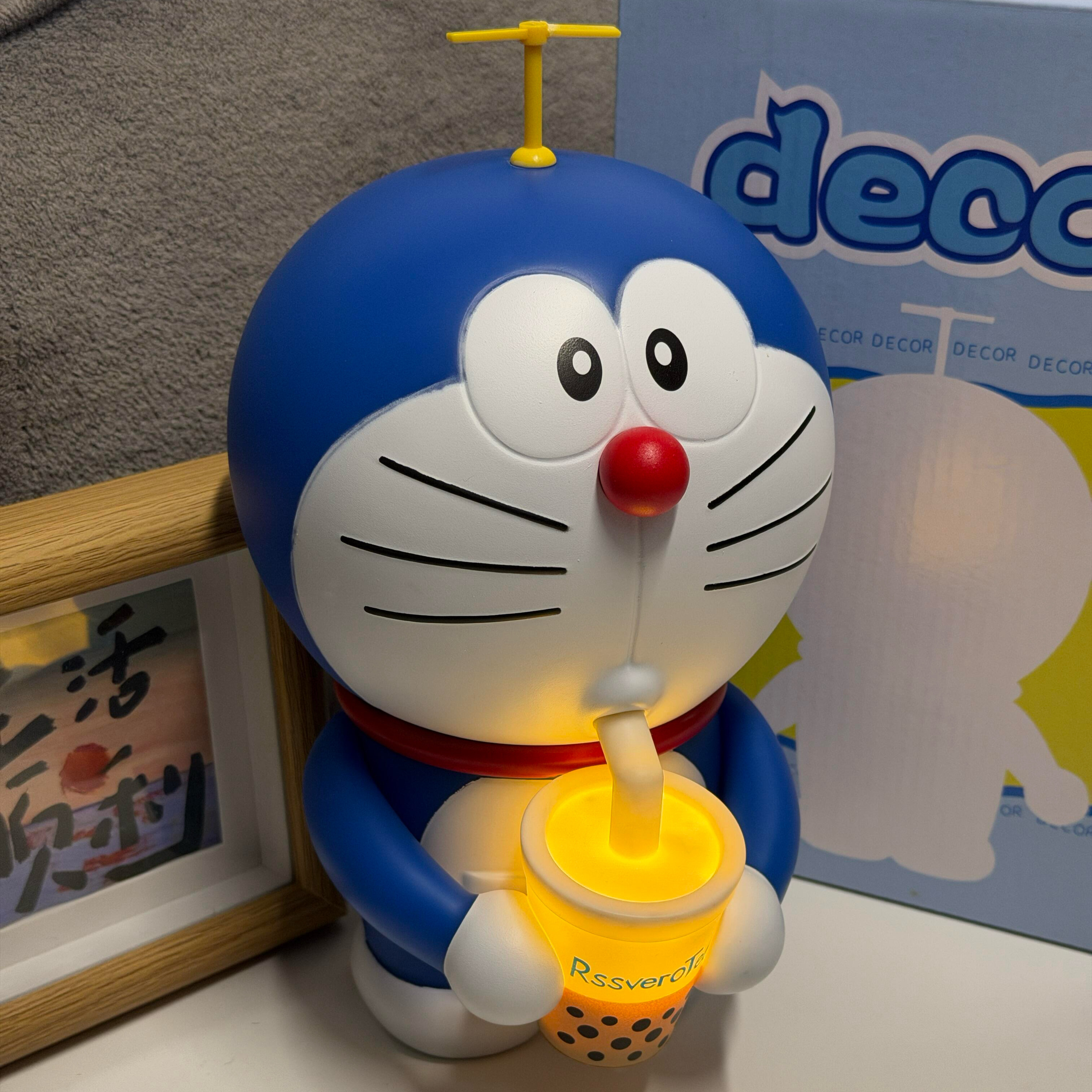 潮玩GK机器猫 叮当猫可亮灯家居手办可爱卡通摆件桌搭礼物约23CM