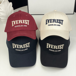 2025新款高品质硬顶棒球帽女立体字母设计图案学生鸭舌帽子男款潮