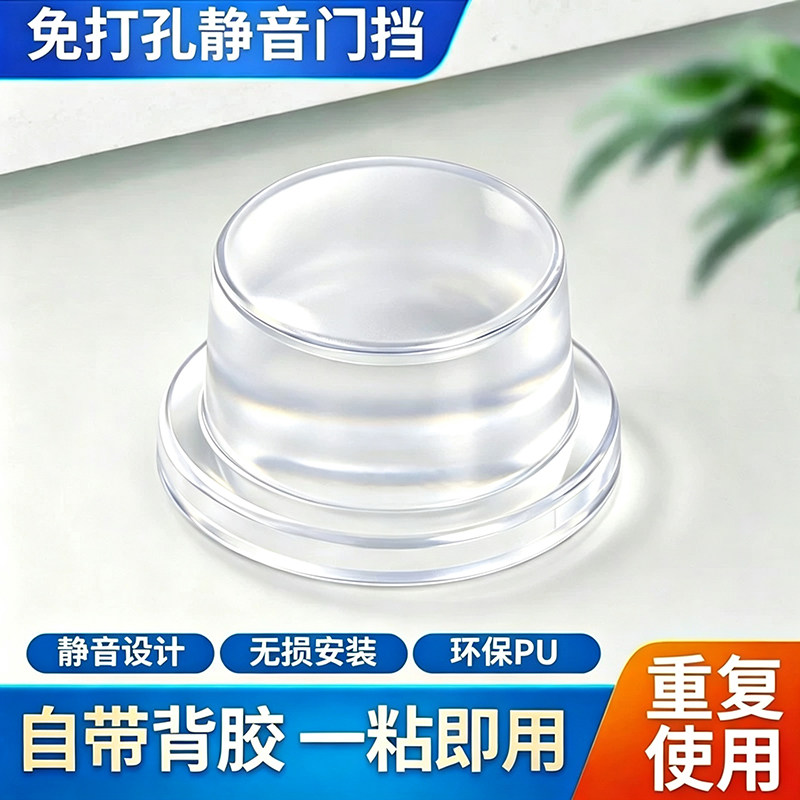 防撞门挡透明门顶创意防风阻门器家用静音地面柜门免打孔碰撞保护图片