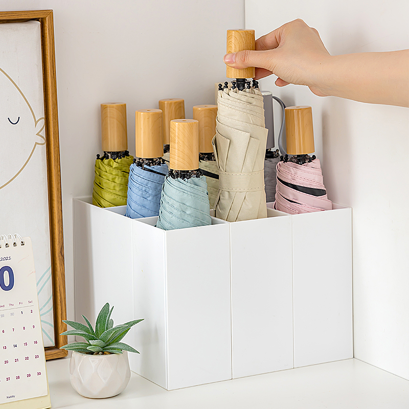 雨伞置物架入户家用置伞架壁挂折叠伞收纳柜免打孔放伞分格收纳盒