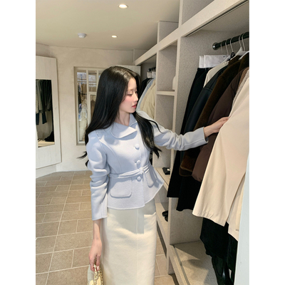 炸鸡欧尼JeJuna100羊毛毛呢外套