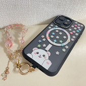 可爱手机壳垫片结实牛津布旋转连接固定机夹贴背片挂件绳 超薄