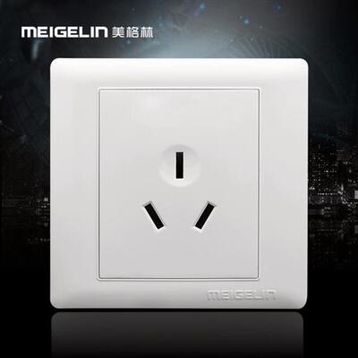 86型墙壁开关插座面板三插三孔16A空调插座热水器专用插座大功率