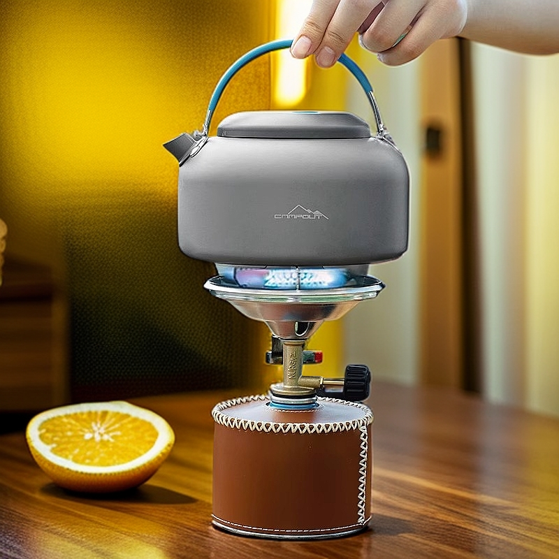 NURGAZ炉头炉具野外燃气炉防风烧水炉便携卡式瓦斯炉野炊一体式