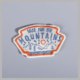 新款 直销实力工厂绣花标绣花章徽章校服章胸章臂章刺绣布标毛巾绣