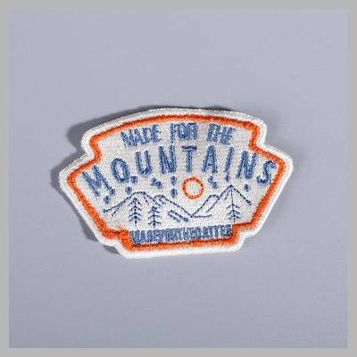 新款直销实力工厂绣花标绣花章徽章校服章胸章臂章刺绣布标毛巾绣