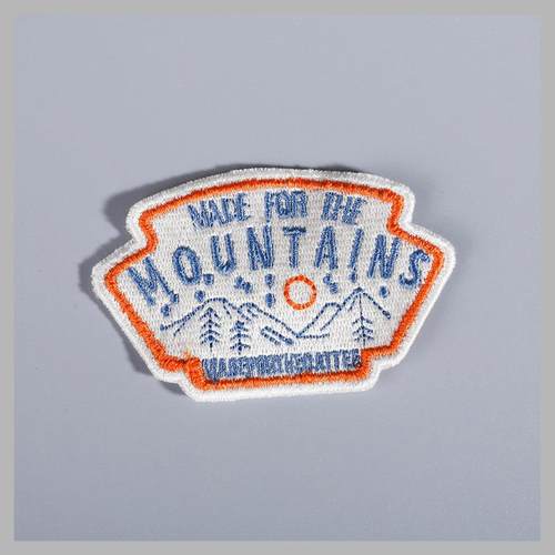 新款直销实力工厂绣花标绣花章徽章校服章胸章臂章刺绣布标毛巾绣