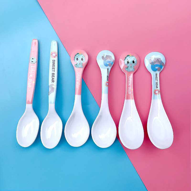 新款直销可爱卡通儿童汤勺密胺宝宝吃饭勺子防摔家用幼儿小孩喂饭,婴童用品,儿童勺,淘宝优惠券,粉丝福利购,淘宝优惠卷