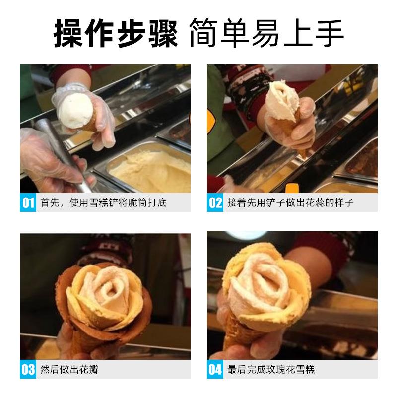 新款直销铝合金自融式雪糕铲 可印logo冰激凌勺子 家用酒店甜品铲