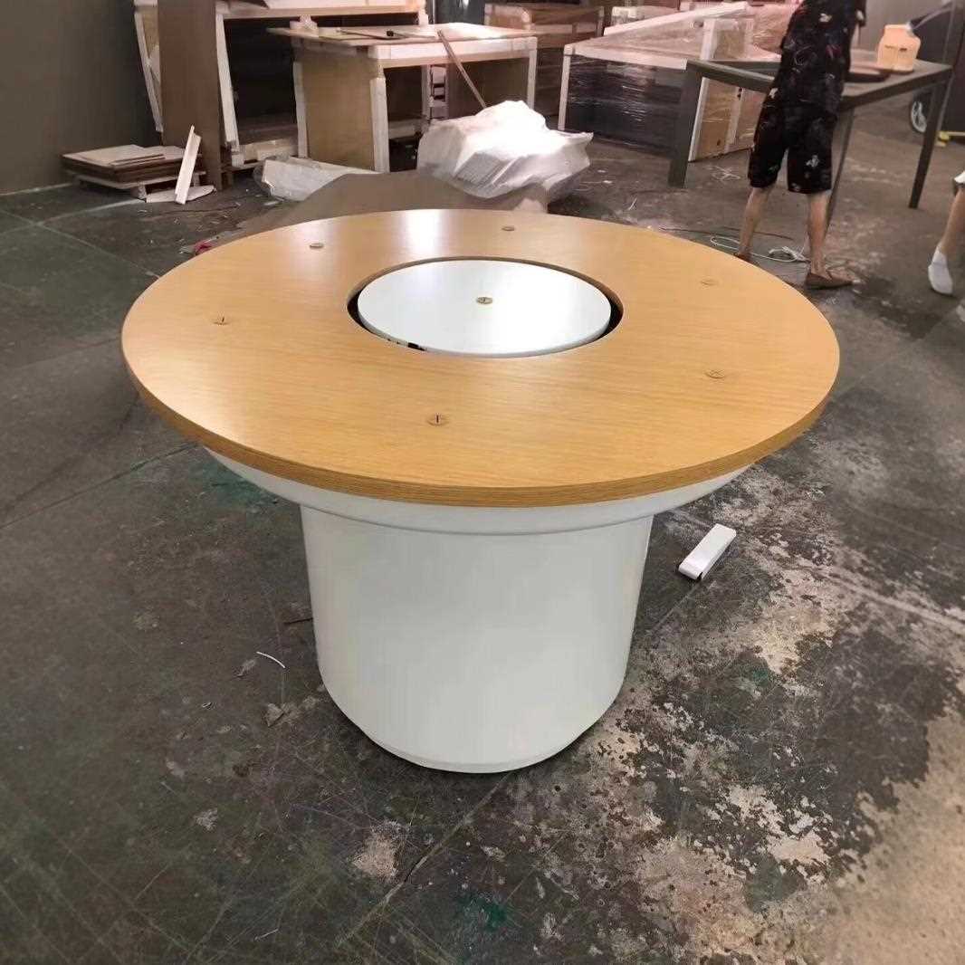 新款直销创意发光圆形展柜产品展示台科技感展览柜展厅展台异形旋