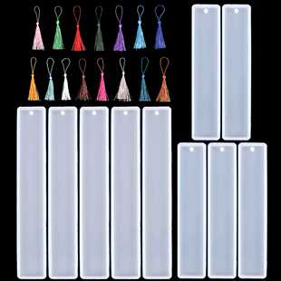 新款直销diy水晶滴胶书签硅胶模具大中小号书签流苏吊坠饰品滴胶