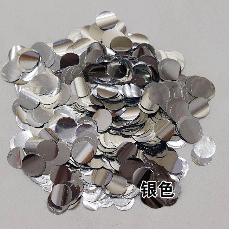 新款直销爱心形圆形透明乳胶气球亮片填充物五角星波波球亮片纸屑