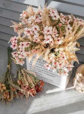 新款直销假花小野花草干花束INS仿真花家居装饰跨境婚庆DY1-43898