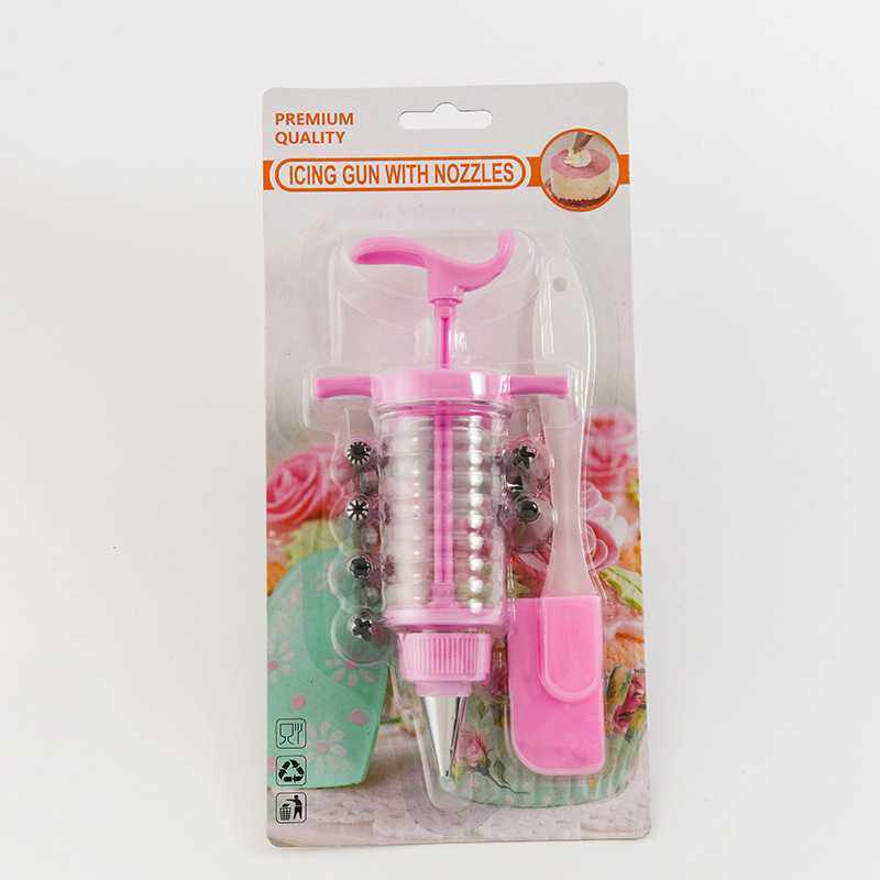 新款直销塑料裱花枪蛋糕曲奇挤奶器不锈钢裱花嘴套装硅胶刮刀套装,厨房/烹饪用具,裱花嘴/裱花枪/裱花袋,淘宝优惠券,粉丝福利购,淘宝优惠卷