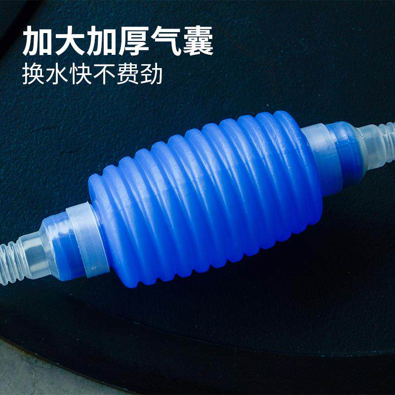 新款直销鱼缸换水器虹吸管换水管抽水洗砂吸便器手动清洁工具抽水