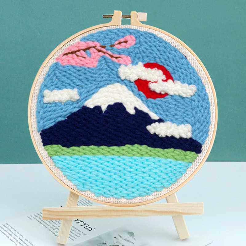 新款直销俄罗斯戳戳绣手工刺绣diy材料包毛线刺绣家居装饰画十字,居家布艺,戳戳绣,淘宝优惠券,粉丝福利购,淘宝优惠卷