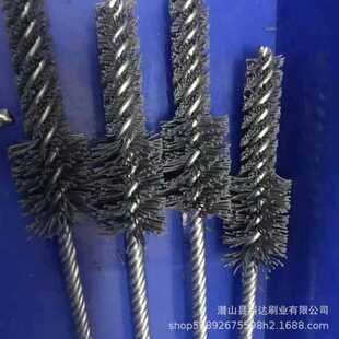 新款直销碳化硅氧化铝试管刷金属内孔清洗毛刷尼龙管道刷抛光异型